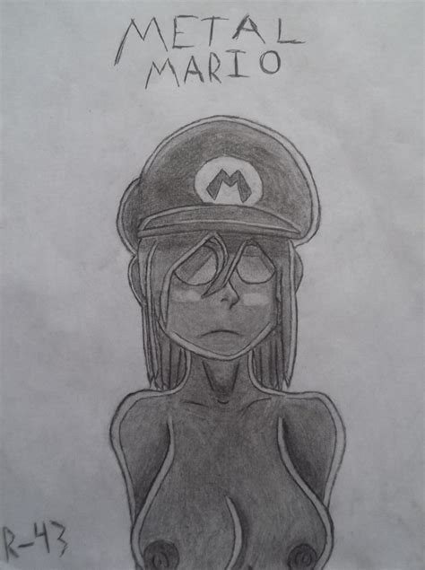 Rule 34 Mario Series Metal Metal Breasts Metal Mario Metal Nipples Metal Skin Metallic Body