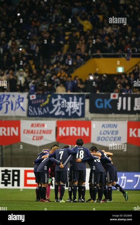 Japan Team Group Jpn February Football Soccer Kirin