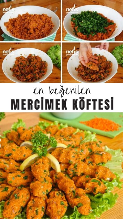 Mercimek Köftesi Nasıl Yapılır Videolu Resimli Tam Ölçülü Nefis