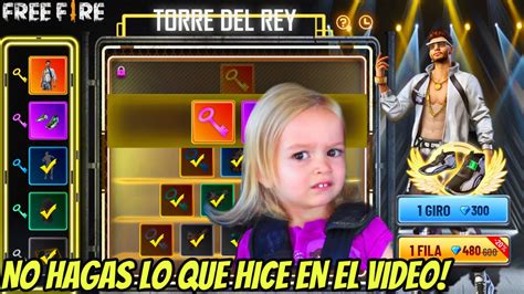 YA SALIO ASI FUNCIONA EVENTO TORRE DEL REY EN FREE FIRE YouTube