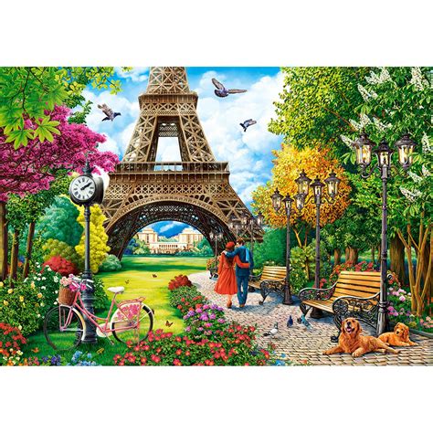 Puzzle Pi Ces Printemps Paris Castorland Rue Des Puzzles