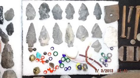 Authentic Indian Artifact Collection Arrowheads Shards Beads Free