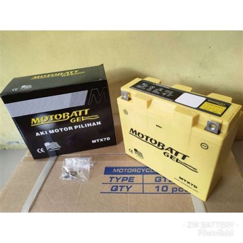 Promo Aki Motor Yamaha Scorpio Motobatt Mtx7D Aki Gel Aki Kering 7Ah