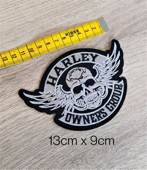 HARLEY DAVIDSON HOG Owners Group Patch Escutcheon 13cm X 9cm Etsy