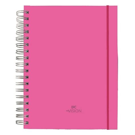 Caderno Universit Rio Mat Rias Smart Vision Rosa Folhas Dac