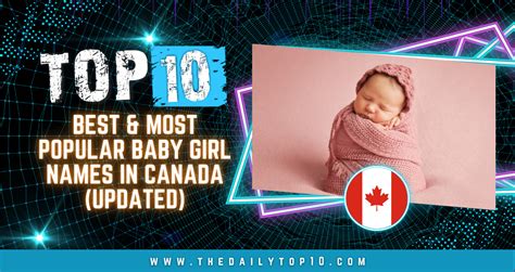 Top 10 Best & Most Popular Baby Girl Names in Canada (Updated)