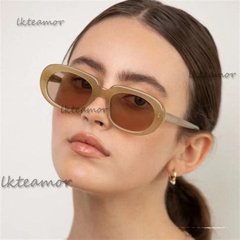 Small Frame Vintage Oval Sunglasses Women Brand Designer Fashion Shades