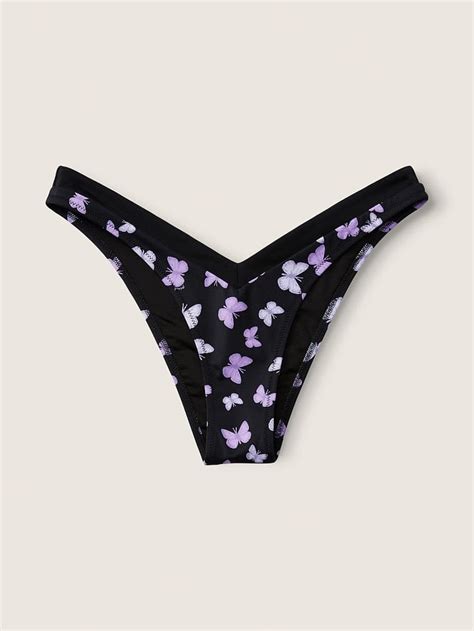 V Model Mini Bikini Altı Kelebek Baskılı VS26461841 Victoria s Secret PINK