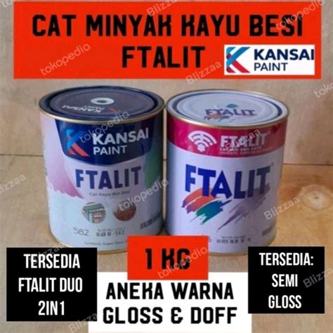 Jual Cat Kayu Dan Besi FTALIT Variasi Warna Doff Asli Pabrik Kansai