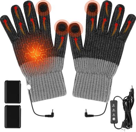 Indoor Usb Heated Gloves For Women And Men Rechargeable Winter Hand