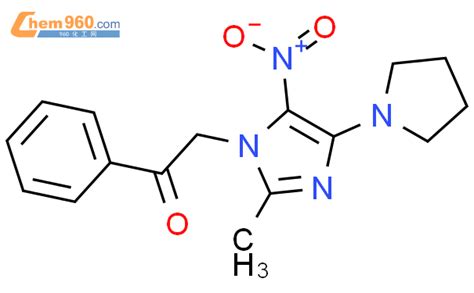 651715 80 9 Ethanone 2 2 Methyl 5 Nitro 4 1 Pyrrolidinyl 1H Imidazol