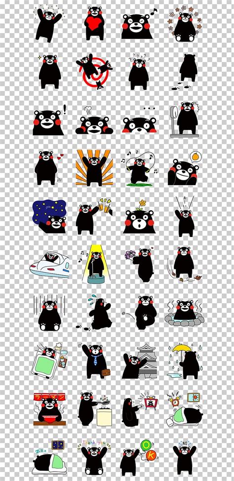 Kumamoto Bear Kumamon Sticker Character PNG, Clipart, Animals, Bear ...