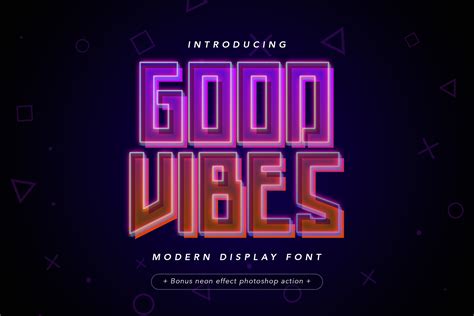 Good Vibes Modern Display Font Stunning Display Fonts Creative Market