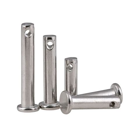 Din Stainless Steel Flat Head Clevis Pins Grooved Clevis Pins With