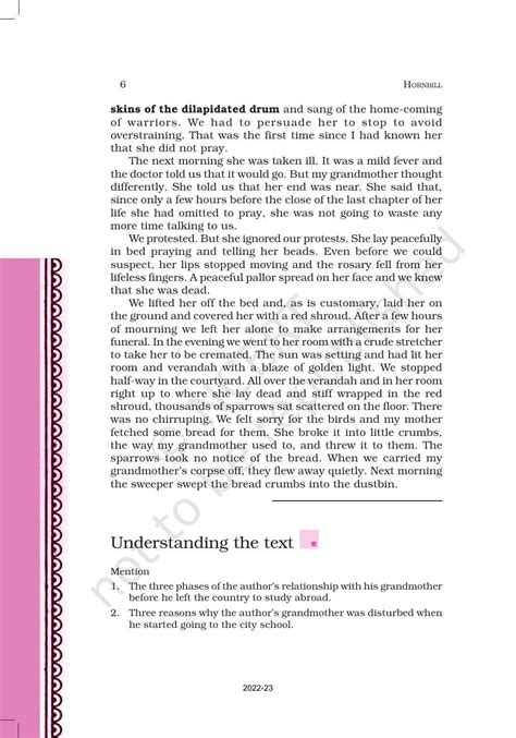 Ncert Book For Class English Chapter The Portrait Of A Lady