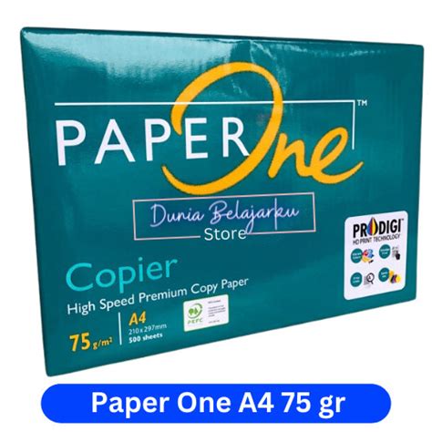 Jual Kertas HVS A4 75 Gr Paperone HVS Paper One A4 PaperOne A4 75