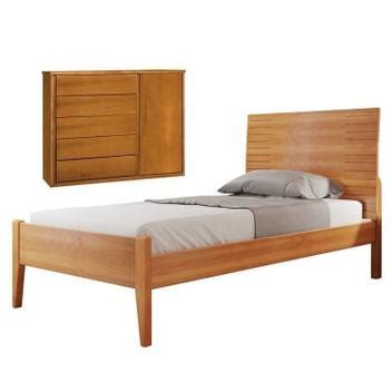 Conjunto Quarto De Solteiro Cama Solteiro Cm E C Moda Gavetas