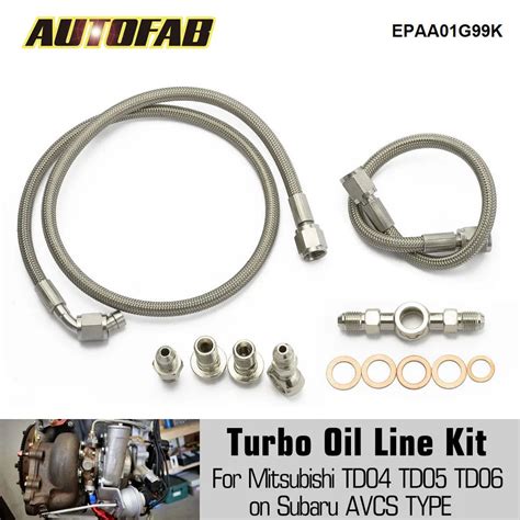 Autofab Kit De Ligne De Rajeunissement D Huile Turbo Pour Subaru Avcs