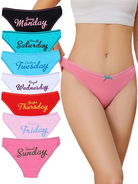 Gaaikei Cotton Underwear For Women Cute Low Rise Bikini Panties High