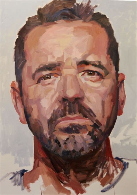 Self Portrait 60 X42 Oil On Canvas Face Art Painting Portrait Art