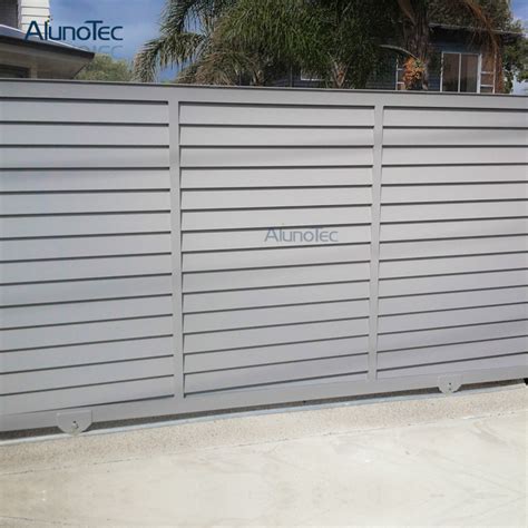 Security Residential Slat Customized Aluminum Balcony Fencing Villa