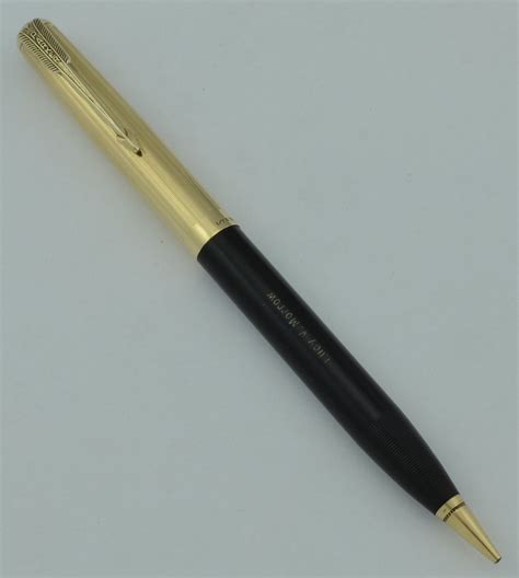 Parker 51 Mechanical Pencil Black Gold Filled Cap Excellent Works