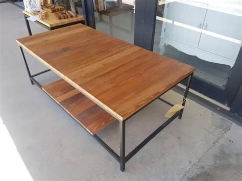 Mesa Ratona Rectangular En Hierro Y Pinotea En Venta En Tigre Bs As G