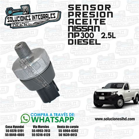 Sensor Presion Aceite Np300 25l Soluciones Ihd