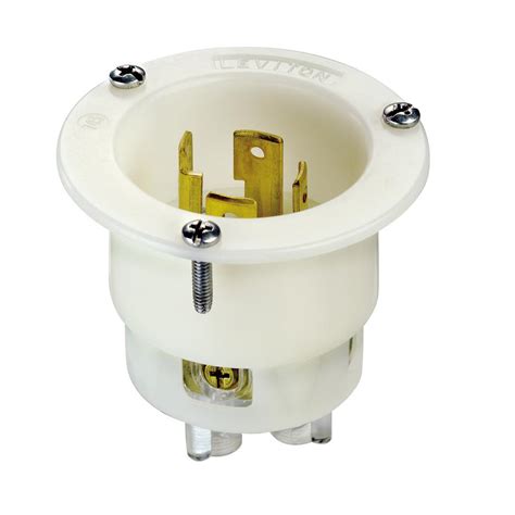 Leviton 30 125 250 Volt Flanged Inlet Grounding Locking Outlet