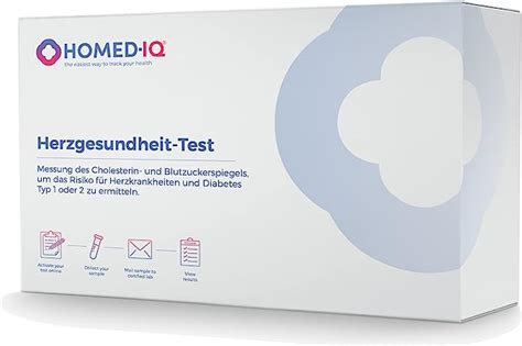 Homed Iq Herzgesundheits Test Blutzucker Cholesterin Und