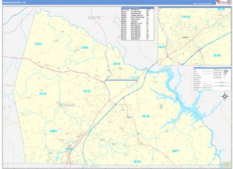 Old Rowan County Map