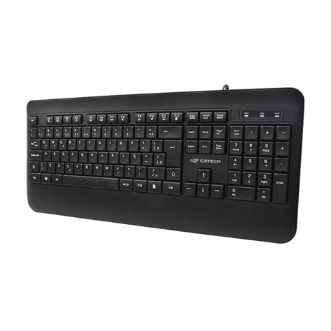 Teclado C3Tech KB M100BK Multimídia USB ABNT2 Preto Cavuca