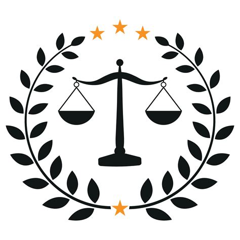 Illustration Of Scales Of Justice In A Laurel Wreath 26118434 Vector