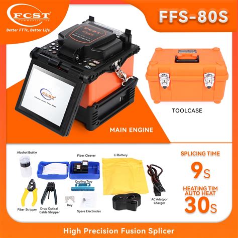 FCST FFS 80S Fusion Splicer Fiber Optic High Precision Four Motors Auto