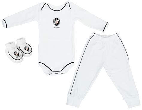 Kit Body Longo Vasco Torcida Baby Loja Torcida Baby Roupas De Times