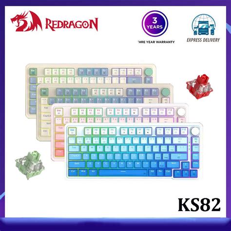 Redragon Ks Wireless Mechanical Keyboard Gasket Structure Hot Swappable Rgb Custom Theme