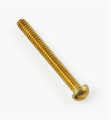 Round-Head Slot Brass Machine Screws - Lee Valley Tools