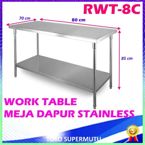 Jual Meja Dapur Stainless Rwt C Meja Kerja Shopee Indonesia