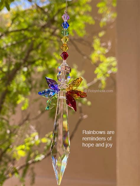 Rare Limited Edition Large Crystal Rainbow Angel Sun Catcher Made With