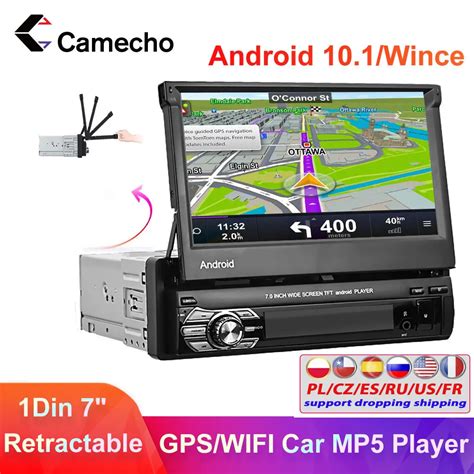 Camcho Wince Androdid Car Radio Din Stereo Hd Retractable