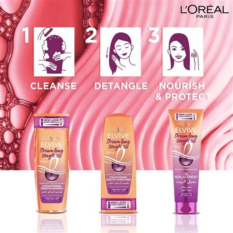 Loreal Paris Elvive Dream Long Straight 72h Keratin Shampoo 400ml