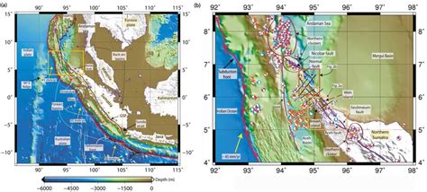 A The Tectonic Map Of Sumatra Subduction Zone Gsf Great Sumatran