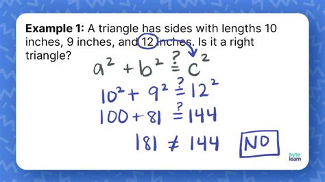 Identify If A Triangle Is A Right Triangle Lesson Plan 8th Grade Math