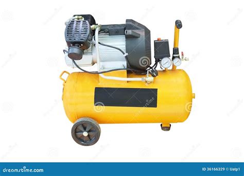 Yellow Compressor Stock Image Image Of Point Mobile 36166329