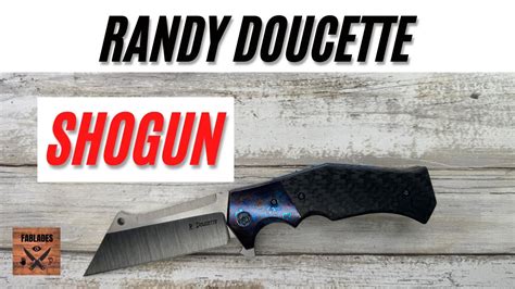 Randy Doucette Shogun Cleaver Custom Pocketknife Fablades Full Review