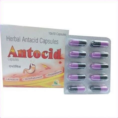 Antocid Herbal Antacid Capsules X At Rs Bottle New Items In