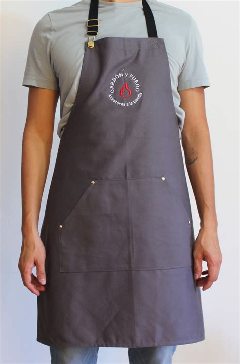 mandil basico modelo  carbon  fuego