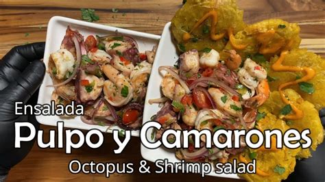 Ensalada De Pulpo Y Camarones Estilo Puerto Rico How To Make Puerto