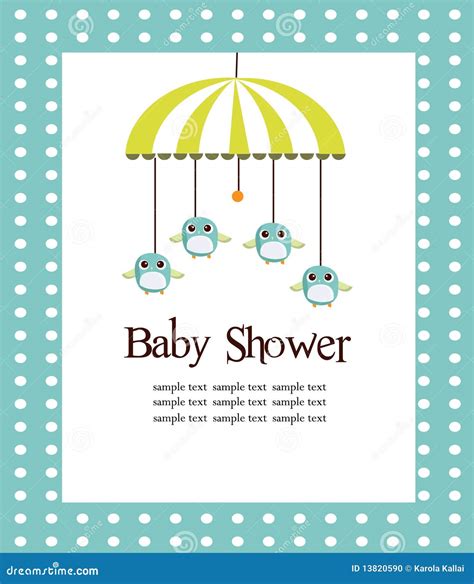 Baby Shower Card For Boys Stock Photo - Image: 13820590