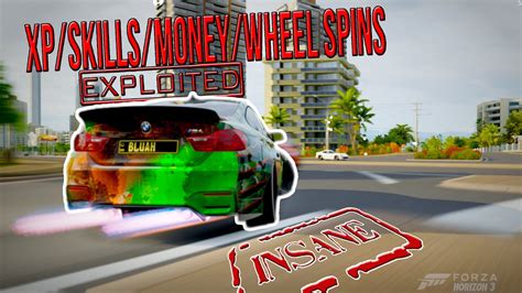 Forza Horizon 3 UNLIMITED XP Wheel Spins And Skill Points Exploit